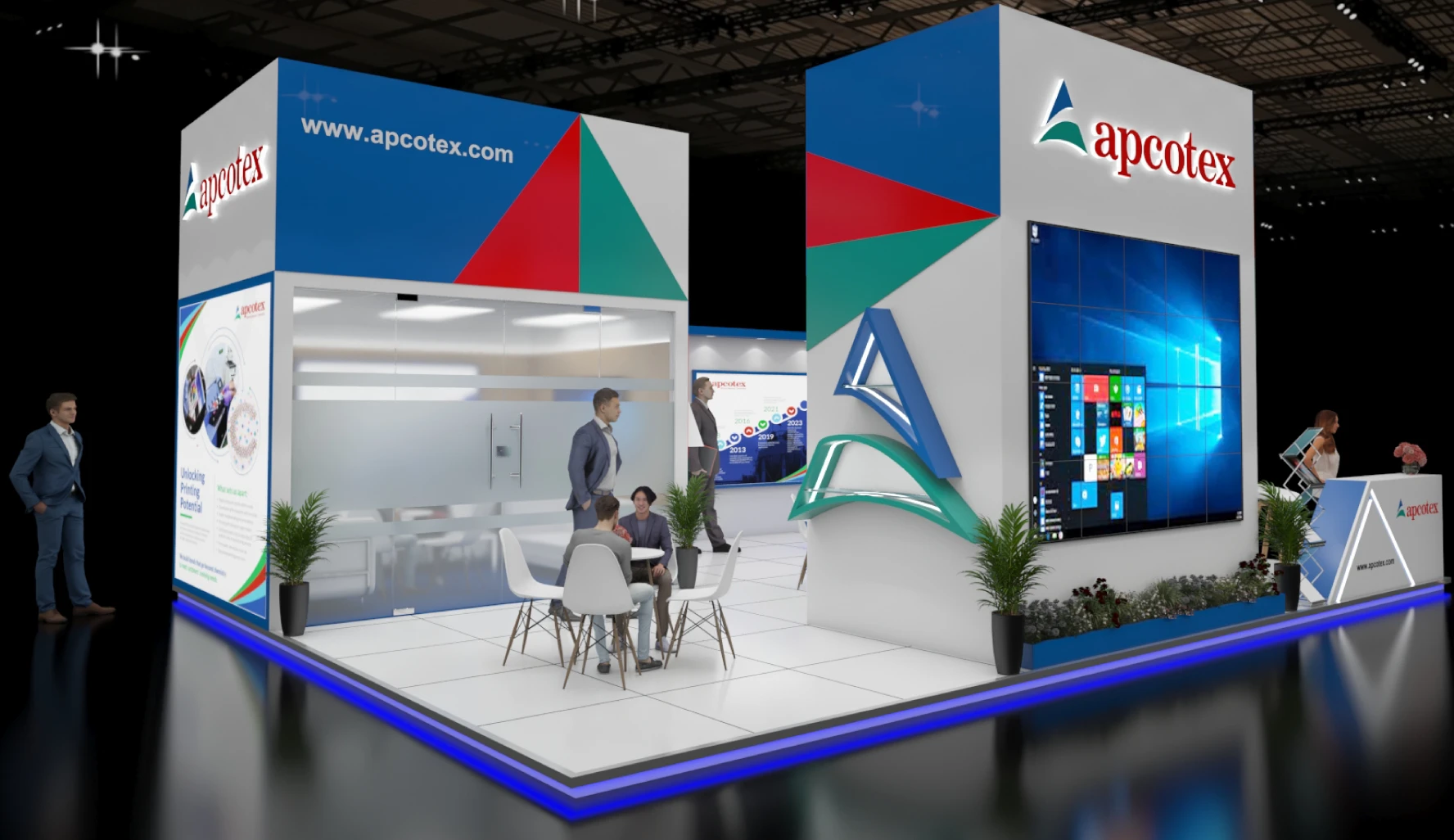 Apcotex brand presence at Paperex 2025 trade show highlighting B2B visibility and engagement