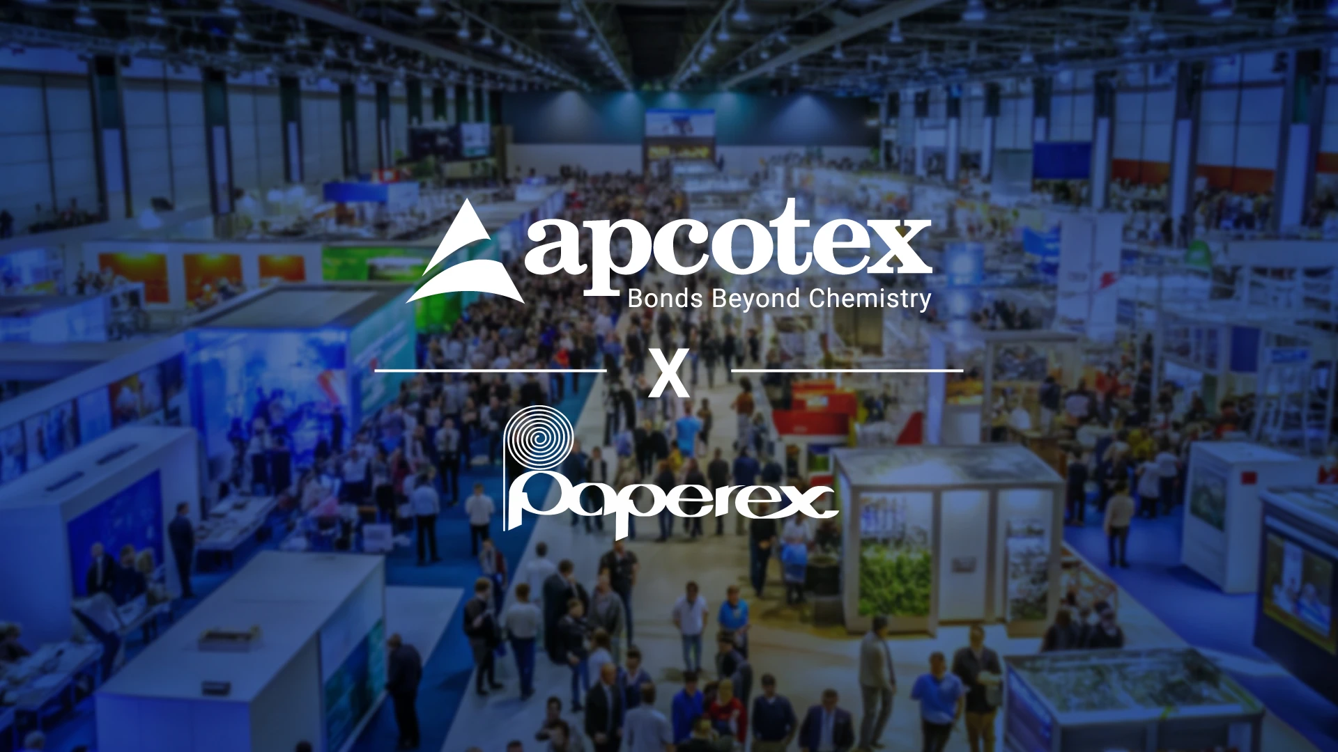 Apcotex Industries trade show stall branding at Paperex 2025 designed by 9Point Design for B2B visibility and engagement