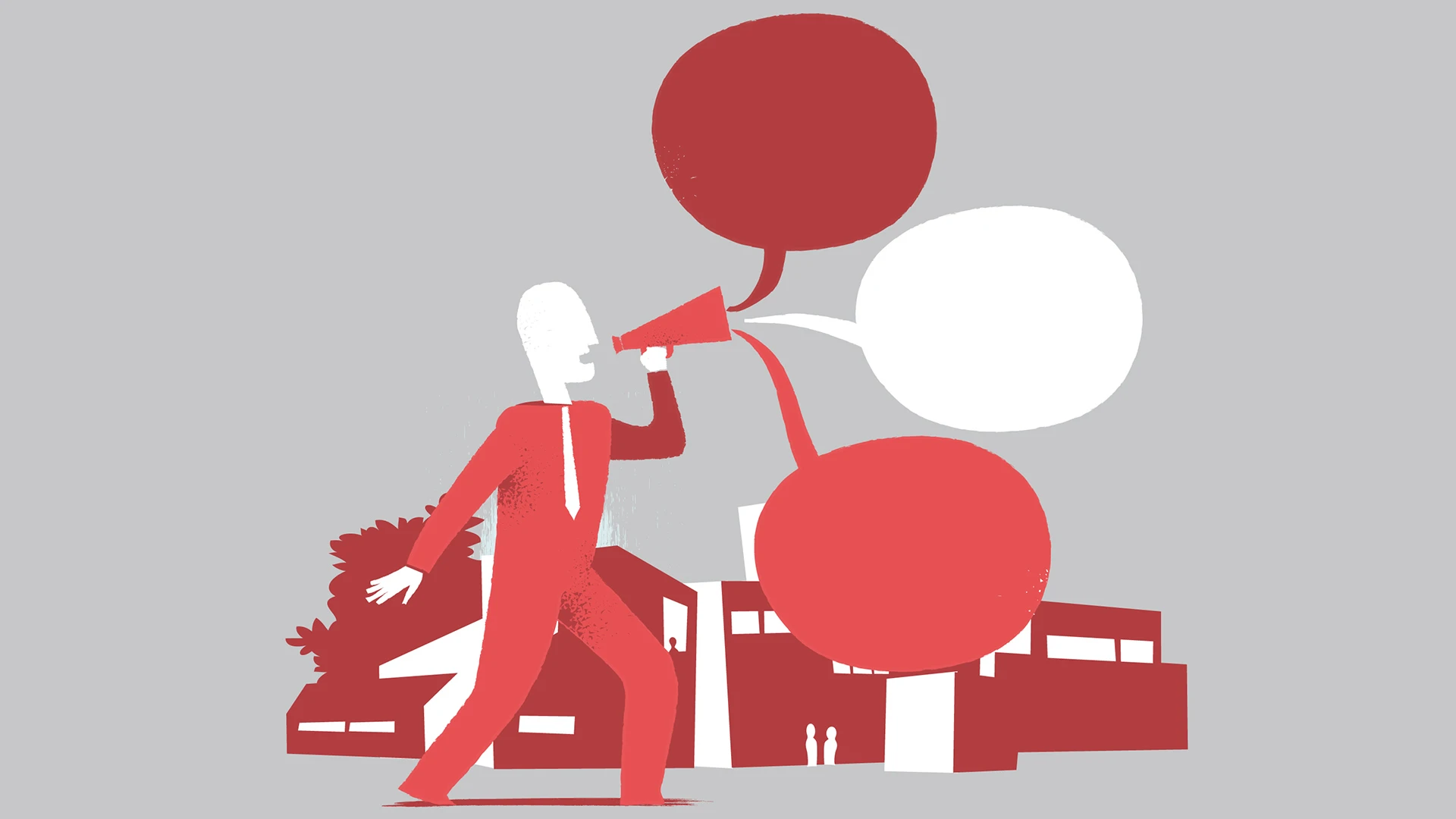 Conceptual hero image showing the difference between employer branding and internal communications in a B2B company